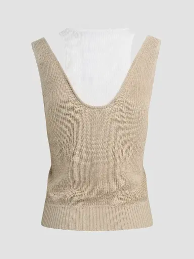 Hudson Jeans Women's Layered Sweater Tank | Thumbnail 3 Hudson Jeans Women's Layered Sweater Tank | Thumbnail 3