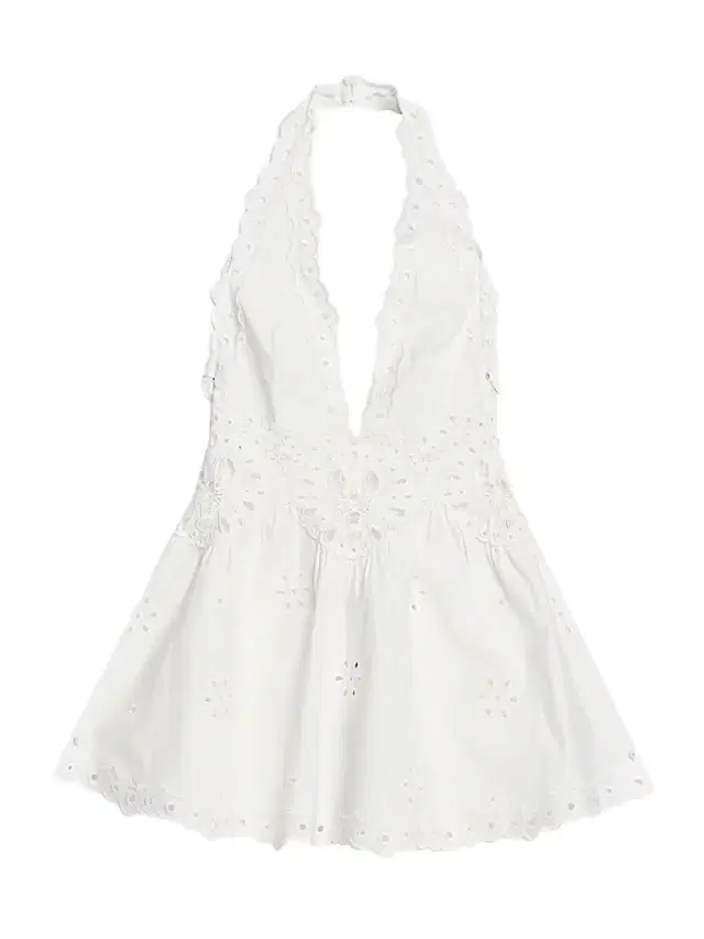Women's Beranice Embroidered Eyelet Halter Mini Dress -