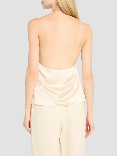 Retrofête Women's Milani Beaded Necklace Halter Top - Lacqua | Thumbnail 3