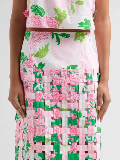 Lilly Pulitzer Women's Goodwin Printed Woven Midi Skirt - Resort White - Size 14 | Thumbnail 5 Lilly Pulitzer Women's Goodwin Printed Woven Midi Skirt - Resort White - Size 14 | Thumbnail 5