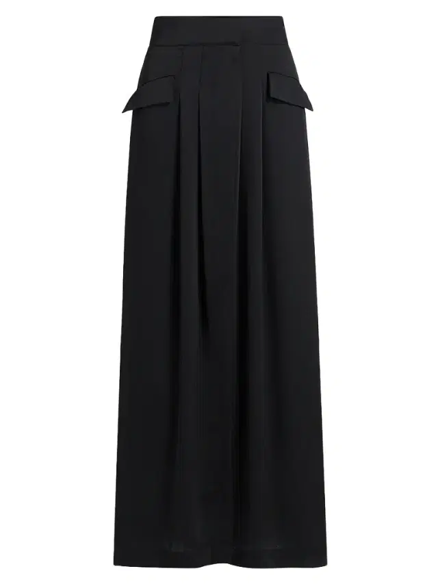 Ramy Brook Women's Zella Front Slit Maxi Skirt - Black