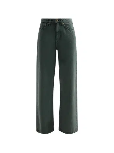 rag & bone Women's Logan Wide-Leg Jeans - Forest Green Stone - Size 32 | Thumbnail 1 rag & bone Women's Logan Wide-Leg Jeans - Forest Green Stone - Size 32 | Thumbnail 1