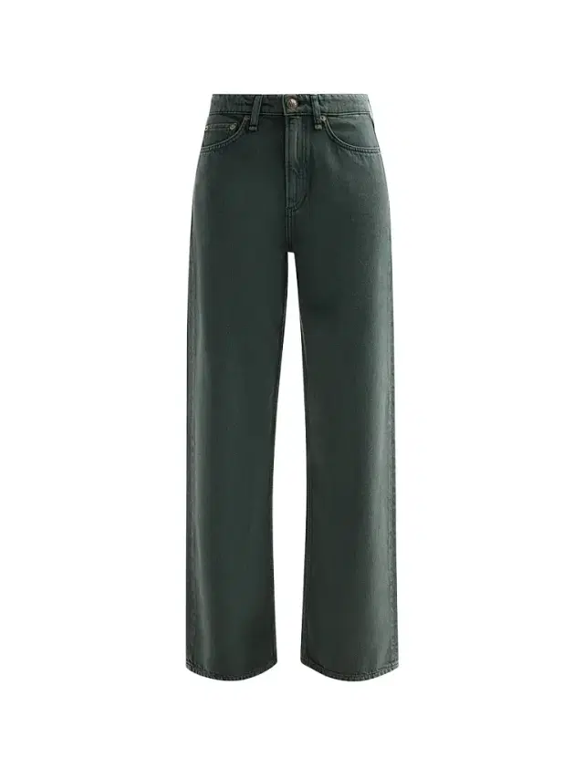 Women's Logan Wide-Leg Jeans - Forest Green Stone