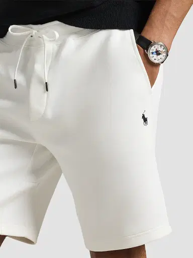 Polo Ralph Lauren Men's Double-Knit Drawstring Shorts - White - Size Small | Thumbnail 5