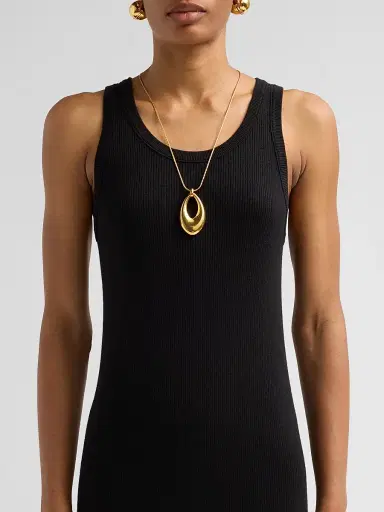 Lisa Yang Women's Lexie Cotton-Cashmere Tank Midi Dress | Thumbnail 5 Lisa Yang Women's Lexie Cotton-Cashmere Tank Midi Dress | Thumbnail 5