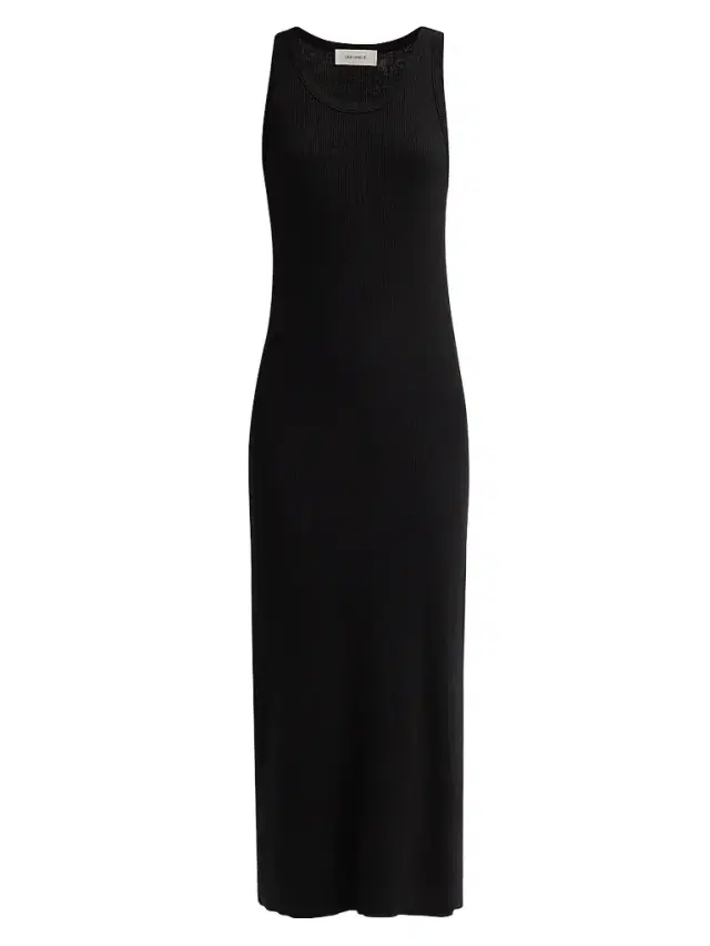 Lisa Yang Women's Lexie Cotton-Cashmere Tank Midi Dress - Black