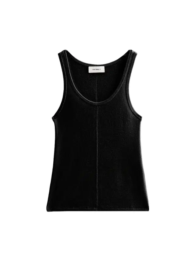 Lisa Yang Women's Meng Rib-Knit Cotton-Cashmere Tank - Noir