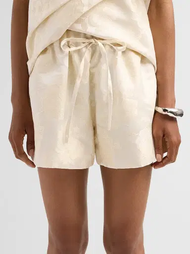 Simone Rocha Women's Rose Jacquard Shorts - Cream | Thumbnail 5 Simone Rocha Women's Rose Jacquard Shorts - Cream | Thumbnail 5