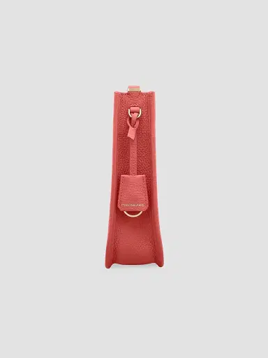 MAISON de SABRÉ Women's Mini Leather Saddle Bag - Coral Pink | Thumbnail 3