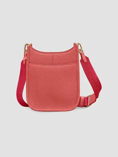 MAISON de SABRÉ Women's Mini Leather Saddle Bag - Coral Pink | Thumbnail 5