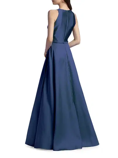 THEIA Women's Minta Halterneck Mikado Gown - Nautical Navy - Size 16 | Thumbnail 5 THEIA Women's Minta Halterneck Mikado Gown - Nautical Navy - Size 16 | Thumbnail 5