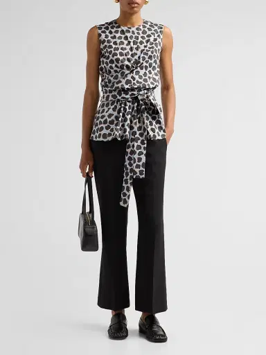 Altuzarra Women's Tizzy Leopard Print Top - Vapor Spotted Leopard - Size 12 | Thumbnail 2