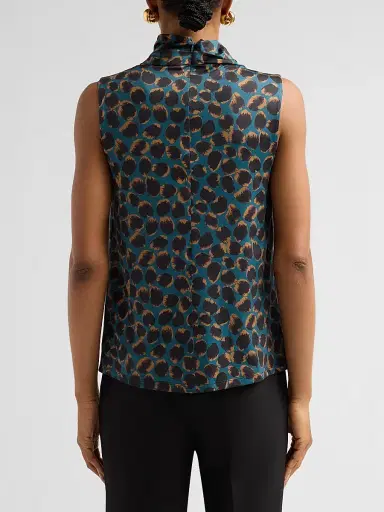 Altuzarra Women's Holt Leopard-Print Draped Top - Lagoon Spotted Leopard - Size 14 | Thumbnail 3 Altuzarra Women's Holt Leopard-Print Draped Top - Lagoon Spotted Leopard - Size 14 | Thumbnail 3
