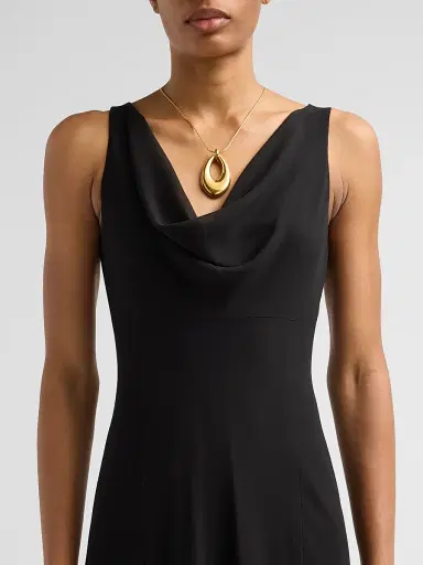 Jason Wu Collection Women's Plunging Crepe Chiffon Bias Gown - Black - Size 14 | Thumbnail 5 Jason Wu Collection Women's Plunging Crepe Chiffon Bias Gown - Black - Size 14 | Thumbnail 5