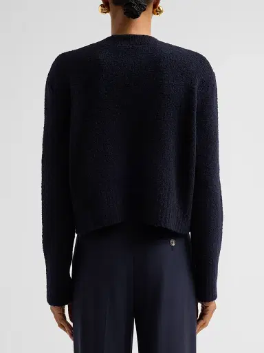 Altuzarra Women's Harris Cotton-Blend Sweater - Berry Blue - Size Large | Thumbnail 3