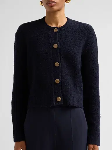 Altuzarra Women's Harris Cotton-Blend Sweater - Berry Blue - Size Large | Thumbnail 5