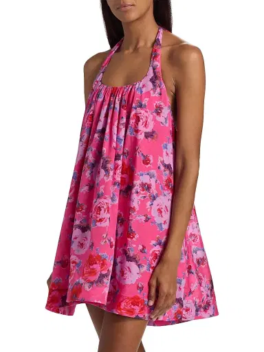 BLACK HALO Women's Lovie Floral Minidress - Rose Fraise - Size 14 | Thumbnail 4