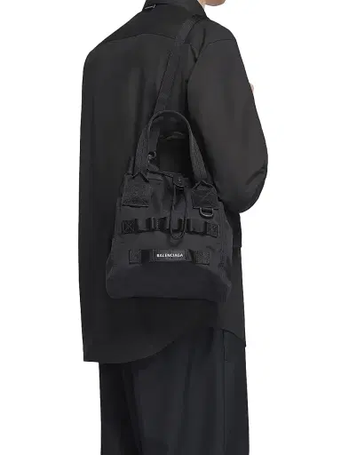 Balenciaga Men's Army Small Tote Bag - Black | Thumbnail 2 Balenciaga Men's Army Small Tote Bag - Black | Thumbnail 2