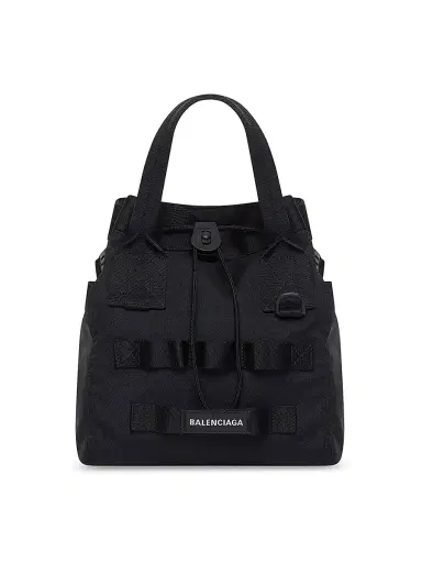 Balenciaga Men's Army Small Tote Bag - Black | Thumbnail 1 Balenciaga Men's Army Small Tote Bag - Black | Thumbnail 1