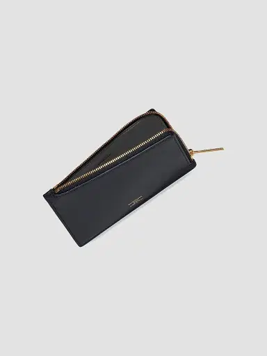 Balenciaga Women's Envelope Long Coin And Card Holder - Black | Thumbnail 3