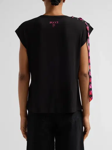 PUCCI Women's L'Alba Jersey Eyelet T-Shirt | Thumbnail 3 PUCCI Women's L'Alba Jersey Eyelet T-Shirt | Thumbnail 3