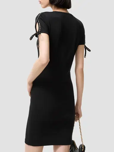 Burberry Women's Tatiana Checked Trim Cotton Mini Dress | Thumbnail 3