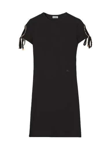 Burberry Women's Tatiana Checked Trim Cotton Mini Dress | Thumbnail 1