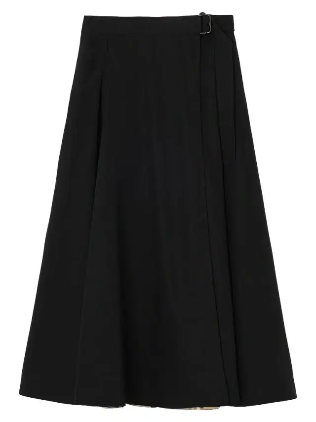 Burberry Women's Belina Belted Wool Twill Midi Skirt - Black
