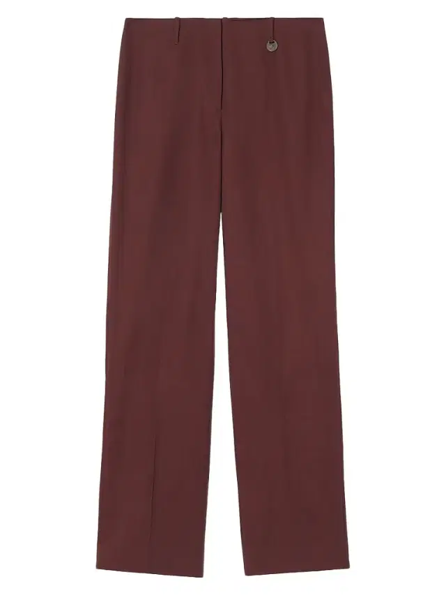 Burberry Women's Wool Tailored Trousers - Vineyard Red