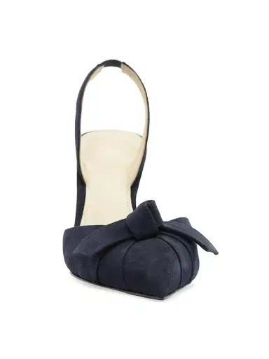 Alexandre Birman Women's Clarita 85MM Suede Slingback Pumps - Navy - Size 12 | Thumbnail 6 Alexandre Birman Women's Clarita 85MM Suede Slingback Pumps - Navy - Size 12 | Thumbnail 6