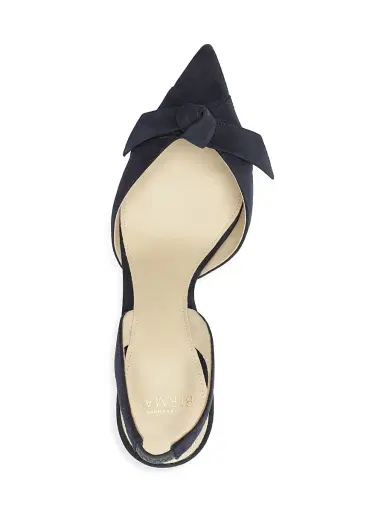Alexandre Birman Women's Clarita 85MM Suede Slingback Pumps - Navy - Size 12 | Thumbnail 7 Alexandre Birman Women's Clarita 85MM Suede Slingback Pumps - Navy - Size 12 | Thumbnail 7