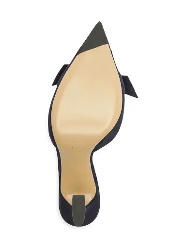 Alexandre Birman Women's Clarita 85MM Suede Slingback Pumps - Navy - Size 12 | Thumbnail 9 Alexandre Birman Women's Clarita 85MM Suede Slingback Pumps - Navy - Size 12 | Thumbnail 9