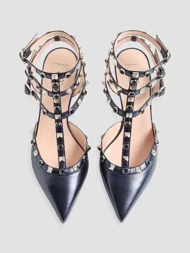 Valentino Garavani Women's Rockstud 65MM Pumps in Laminated Nappa Leather | Thumbnail 4 Valentino Garavani Women's Rockstud 65MM Pumps in Laminated Nappa Leather | Thumbnail 4