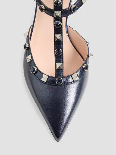 Valentino Garavani Women's Rockstud 65MM Pumps in Laminated Nappa Leather | Thumbnail 5 Valentino Garavani Women's Rockstud 65MM Pumps in Laminated Nappa Leather | Thumbnail 5