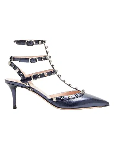 Valentino Garavani Women's Rockstud 65MM Pumps in Laminated Nappa Leather | Thumbnail 1 Valentino Garavani Women's Rockstud 65MM Pumps in Laminated Nappa Leather | Thumbnail 1