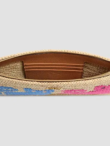 Valentino Garavani Women's Raffiachat Raffia Clutch with Embroidery - Natural | Thumbnail 6 Valentino Garavani Women's Raffiachat Raffia Clutch with Embroidery - Natural | Thumbnail 6