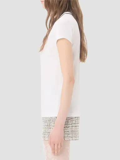 Valentino Garavani Women's Cotton Jersey T-Shirt - White - Size XL | Thumbnail 4