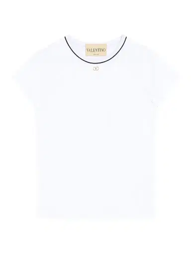 Valentino Garavani Women's Cotton Jersey T-Shirt - White - Size XL | Thumbnail 1