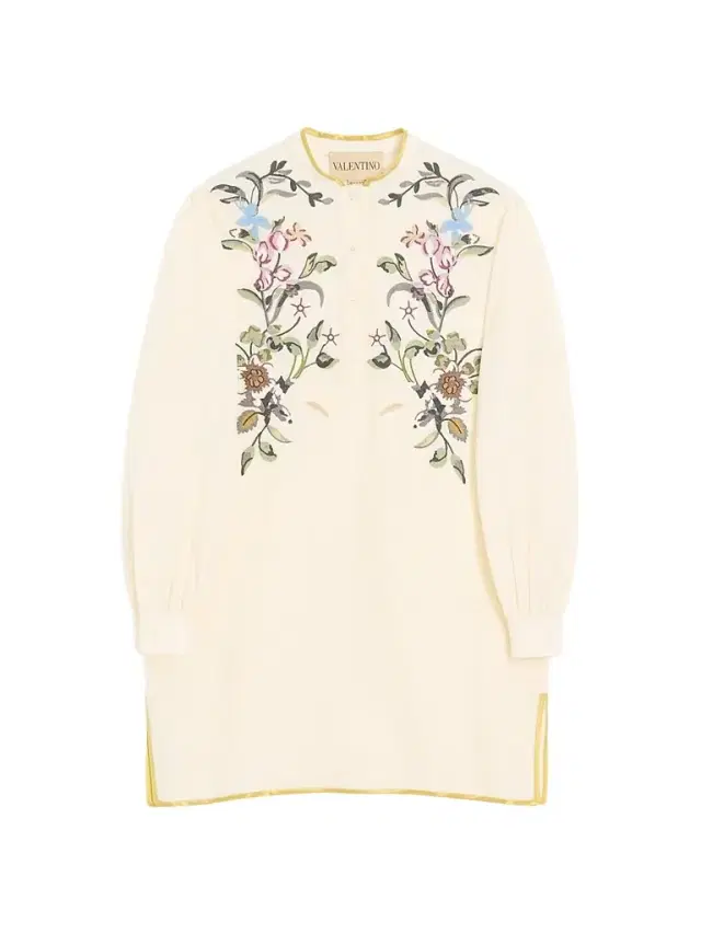 Valentino Garavani Women's Short Embroidered Linen Dress -