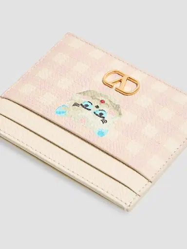 Valentino Garavani Women's VLogo Signature Le Chat De La Maison Cardholder - Pink | Thumbnail 4