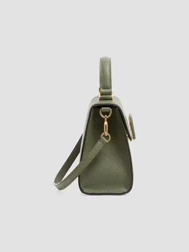 Valentino Garavani Women's VSling Top Handle Bag in Grainy Calfskin - Military Green | Thumbnail 6