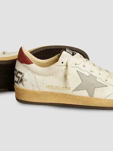 Golden Goose Men's Ball Star Leather Low-Top Sneakers | Thumbnail 4 Golden Goose Men's Ball Star Leather Low-Top Sneakers | Thumbnail 4