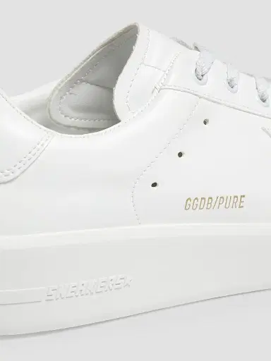 Golden Goose Men's Pure Star Low-Top Sneakers - Optic White | Thumbnail 5