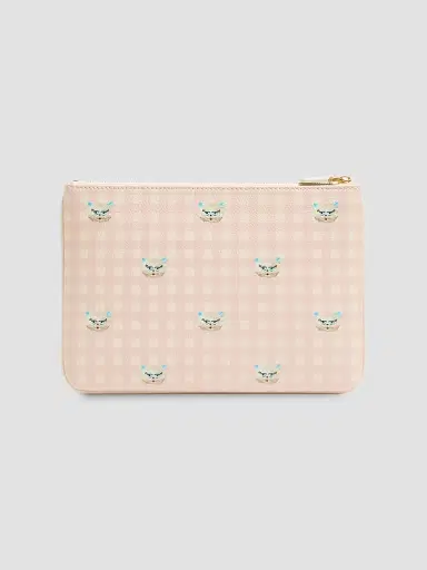 Valentino Garavani Women's Le Chat De La Maison Clutch in Grainy Calfskin - Pink | Thumbnail 5