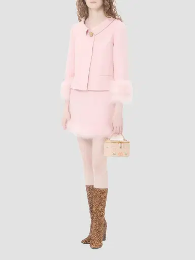 Valentino Garavani Women's Vanity Bag in Le Chat De La Maison Grainy Calfskin - Pink Ivory | Thumbnail 2