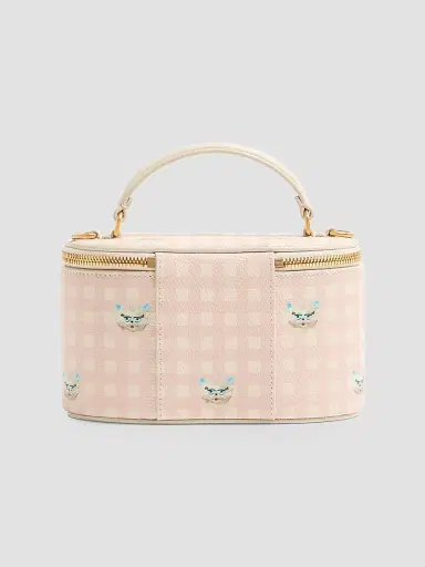 Valentino Garavani Women's Vanity Bag in Le Chat De La Maison Grainy Calfskin - Pink Ivory | Thumbnail 3