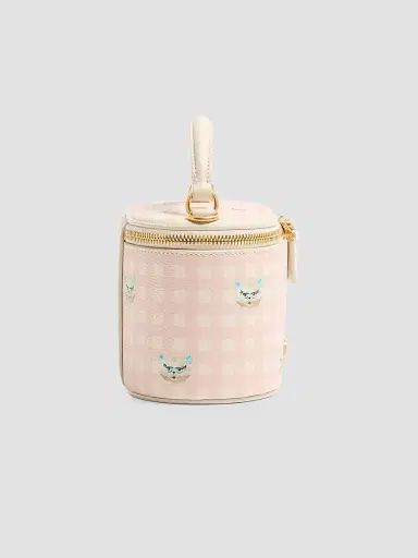 Valentino Garavani Women's Vanity Bag in Le Chat De La Maison Grainy Calfskin - Pink Ivory | Thumbnail 5