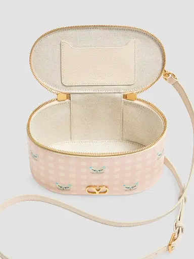 Valentino Garavani Women's Vanity Bag in Le Chat De La Maison Grainy Calfskin - Pink Ivory | Thumbnail 6