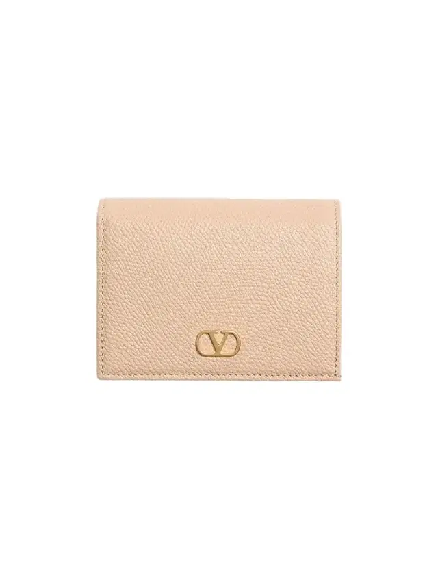 Valentino Garavani Women's VLogo Signature Grainy Calfskin Wallet - Rose Sand