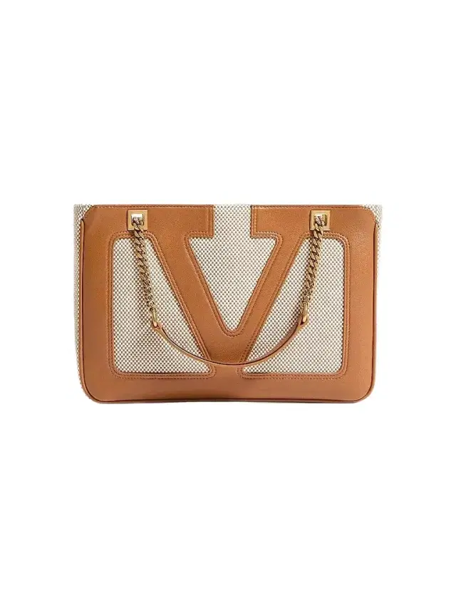 Valentino Garavani Women's Viva Superstar Canvas Shopping Bag - Natural Spice